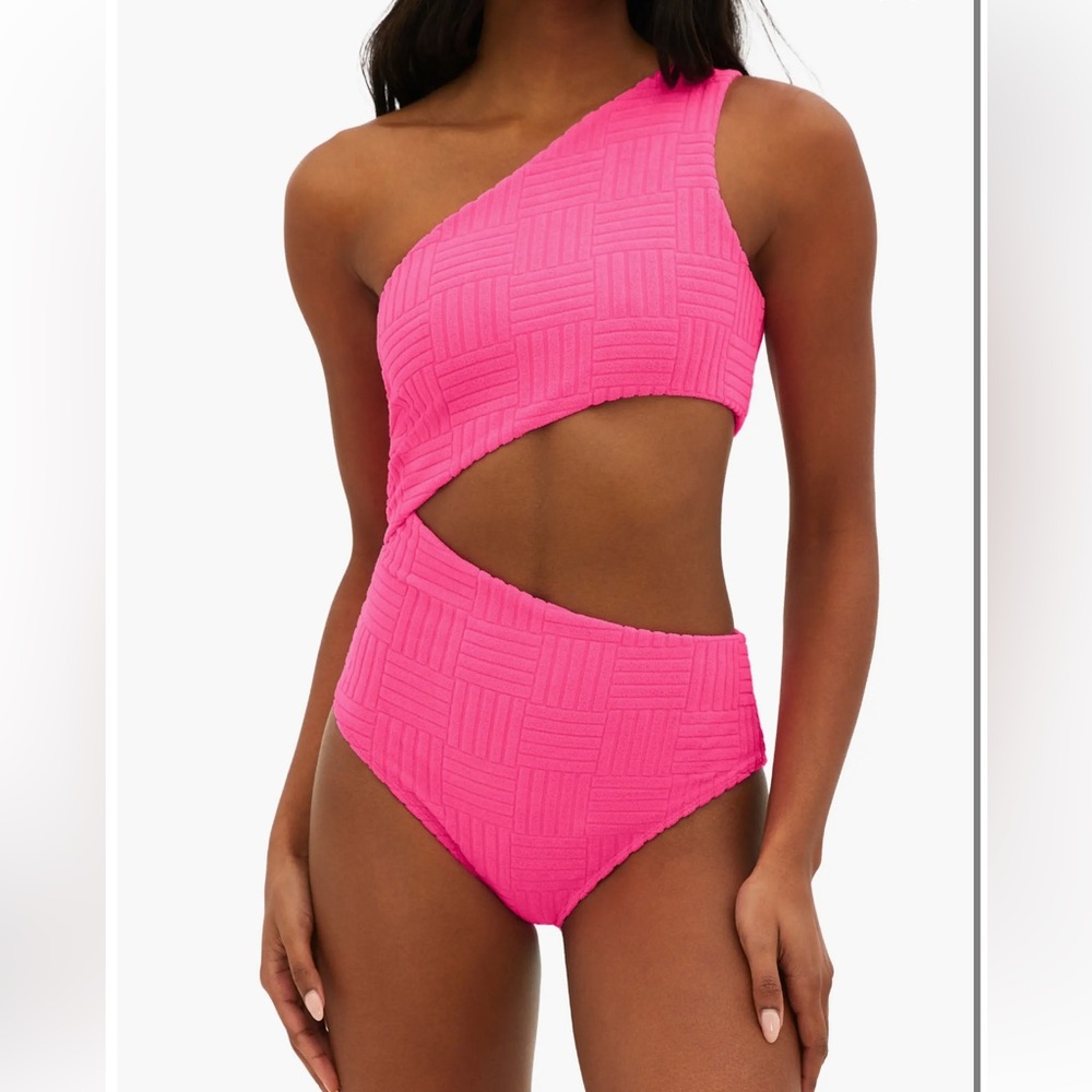 Beach Riot Celine Cutout One Shoulder One piece Swimsuit